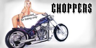ALL RIDERS  Harley Chopper Big Dog Ironhorse Star Banner   Chopper 
