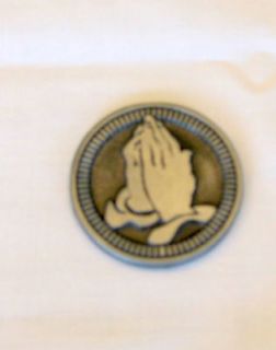 Serenity Prayer Praying Hands Coin