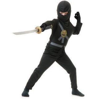 Child Boys Halloween Costume   Black Ninjago Style Cole Ninja Warrior