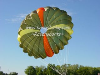   Pulled Down Apex PDA Parachute w/ red paraswivel Hang Glider Gliding