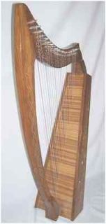   HARP CELTIC IRISH STYLE ROSEWOOD 22 STRINGS 36 TALL WITH CASE $247