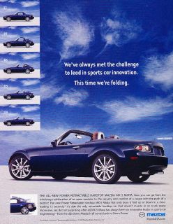 2007 Mazda Mx5 Miata Hardtop   challenge   Classic Advertisement Ad 