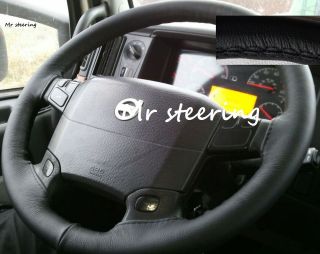   FH13 VERSION 2 TRUCK TOP QUALITY BLACK LEATHER STEERING WHEEL COVER