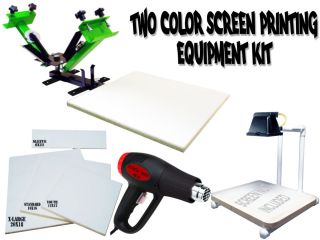   Printing Press 2 color/1station​, heat gun, exposure unit equipment