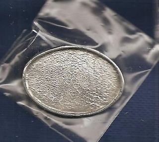 Pewter Pendant Jewelry Blank Oval Tray Back Loop NEW Handmade Crafts