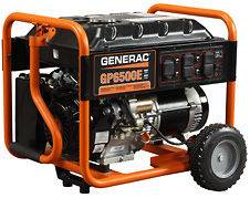 Generac 5940 GP6500 6500 Watt / 8000 Peak Portable Generator (Ready to 