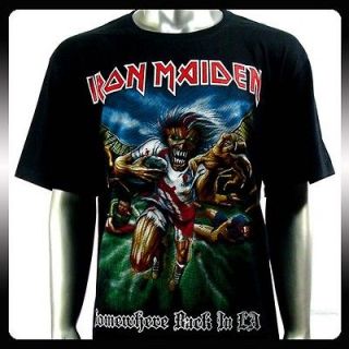 Iron Maiden Heavy Metal Rock Punk T shirt Sz XL Biker Rider Ir38