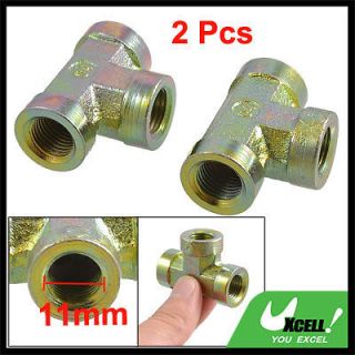 NPT Female Thread 3 Way Air Pipe T Style Connectors Fittings