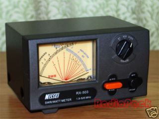 NISSEI RX 403 UHF/VHF Cross Needle SWR/Watt Meter