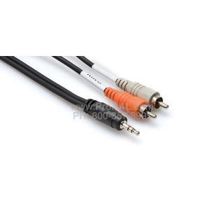 Hosa  CMR 206 1/8 Headphone to RCA Adapter Y Cable  Player Laptop 