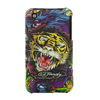 iPod Touch 2 & 3 Gen Ed Hardy Tattoo Tiger Black Protector Cover Case 