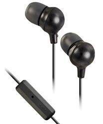   (HA FR36 B) Black Marshmallow In Ear Earbud Headphones w/ Microphone