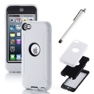   Hard Gel Rubber Case Cover Protector for iPod Touch 5 5th 5G + Pen