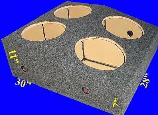   MUSTANG 1995 2003 12 4 HOLE UP FIRE GREY SUBWOOFER SUB ENCLOSURE BOX