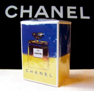 CHANEL No 5 Parfum 1997 75th Anniversary Andy Warhol 1/4 FL. OZ. 7.5 