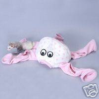 Ferretopia Ferret Octopus Cage Bed Tunnel Toy   Pink