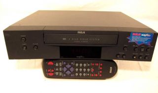 RCA VR522 4 Head VCR VHS Video Cassette Player Recorder + Remote