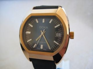 NOS NEW DOXA GOLD PLATED SWISS ANTIMAGNETIC WATCH 1960