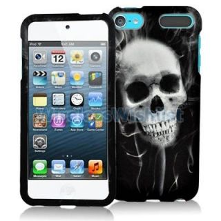   Skull Hard Snap On Rubberized Case Cover for iPod Touch 5th Gen 5G