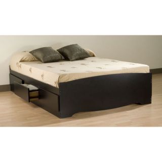 Black Queen Mates 6 drawer Platform Storage Bed
