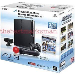   PlayStation 3 Slim PlayStation Move Sports Champions Bundle 320 GB