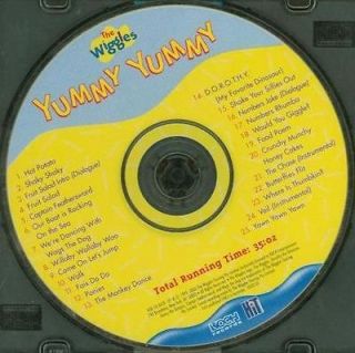 The Wiggles Yummy Yummy Music CD 25 trks 35 Minutes Silly TV Show 