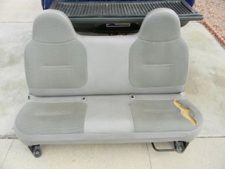 1999 2010 Ford F 250 Front Bench Seat Grey Vinyl (Fits: F 250 Super 