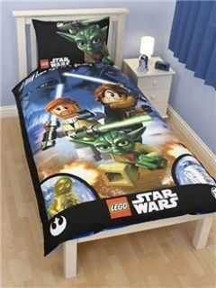 STAR WARS LEGO GALAXY SINGLE bed QUILT DOONA COVER SET