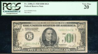 AC 1928 $500 FIVE HUNDRED DOLLAR BILL Richmond PCGS 20
