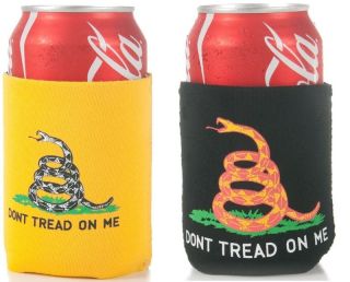   DONT TREAD ON ME Rattlesnake Snake Beer Soda Can Wrap Cooler KOOZIE