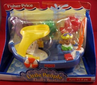 Fisher Price Little People Floaty Boat 1.5 5 years old 1998 NEW
