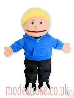 NEW! 38CM BOY PEOPLE HAND PUPPET BUDDIES COMPANY TOY