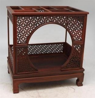   Miniature Carved Rosewood Bed   Apprentice Furniture   Oriental