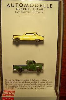 scale Busch 1950 Chevy Pickup Truck & Buick Car 8320 # 2 : Model