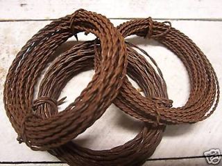 rolls Rusty Tin TWISTED WIRE 20 & 22 gauge + crafts +