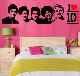 ONE DIRECTION wall art vinyl room sticker transfer decal 1D FAST 