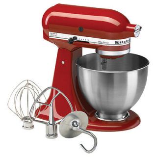 red stand mixer in Mixers