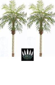 ARTIFICIAL 5 PHOENIX PALM TREE PLANT POOL PATIO WITH CHRISTMAS 