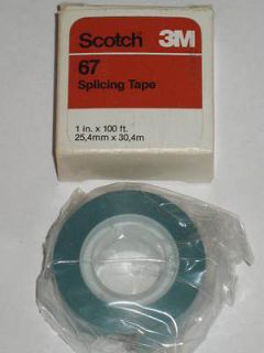   Splicing Tape roll One Inch 1 100ft. length Scotch Audio Reel to NEW