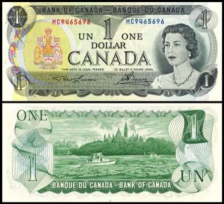 Canada P 85 1 Dollar Year 1973 AU/Unc. Banknote Canada
