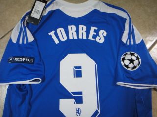   CHELSEA FOOTBALL SPAIN TORRES SHIRT SOCCER JERSEY AUTHENTIC RARE FINAL