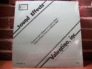 SOUND EFFECTS LIBRARY #18 LP SEALED airplane hot rod explosions 