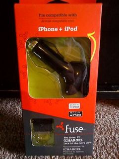 Fuse Iphone Ipod Charger Cellular Phone 12 volt DC Charger I Phone Car 