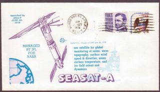 US Space Cover 1978. Ocean Monitoring Satellite Seasat 1 Launch