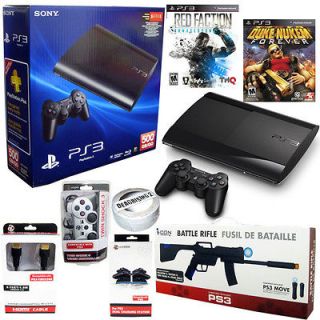 NEW SONY PS3 500GB SLIM SYSTEM GAME ACCESSORIES GAMING CONSOLE HOLIDAY 