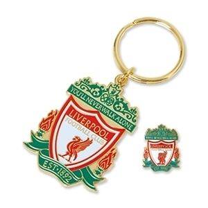 Liverpool FC Authentic EPL Keyring and badge set