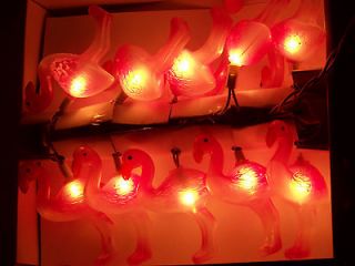 Flamingo Party Patio Awning Camping Travel Trailer String Lights 