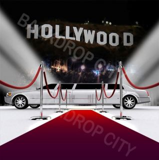 10X20 HOLLYWOOD LIMO HIP HOP SCENIC BACKGROUND BACKDROP