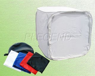   Photo Light Tent Cube Soft Box 120cm NEW + Bag and Colors Background