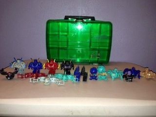 Lot Of 4 Bakugans & 12 Traps & A Double Sided Bakugan Case With 